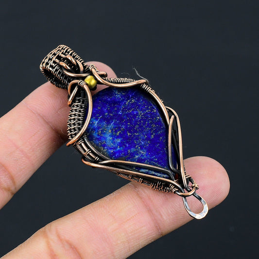 Blue Lapis Lazuli Gemstone Pendant
