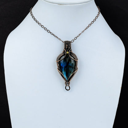 Blue Labradorite Gemstone Pendant