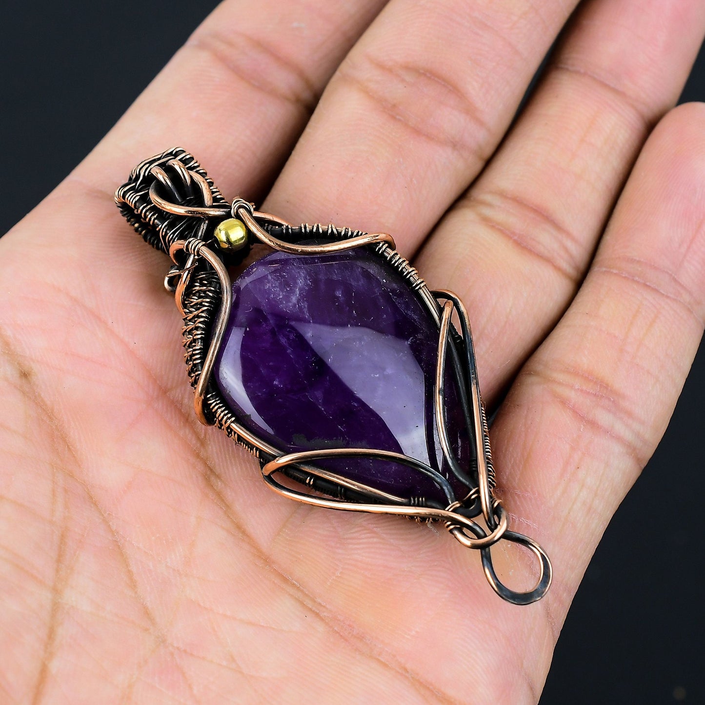 Purple Amethyst Gemstone Pendant