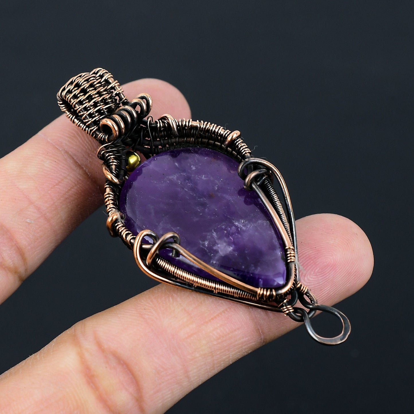 Purple Amethyst Gemstone Pendant