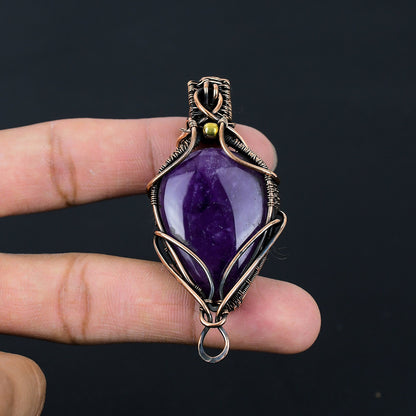 Purple Amethyst Gemstone Pendant