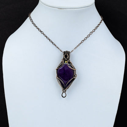 Purple Amethyst Gemstone Pendant