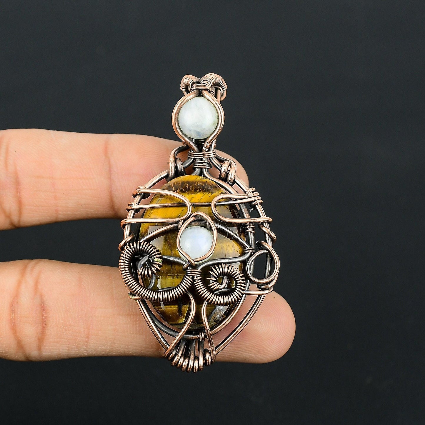 Brown Tiger Eye Gemstone Pendant
