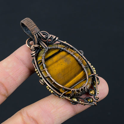 Golden Tiger Eye Gemstone Pendant