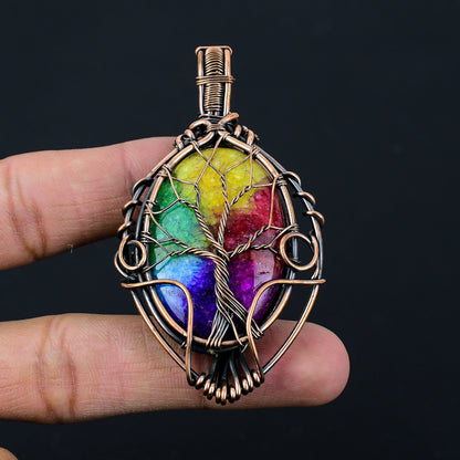 Rainbow Solar Quartz Gemstone Pendant
