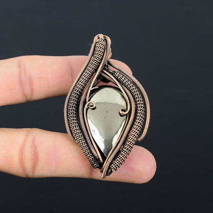 Golden Apache Pyrite Gemstone Pendant