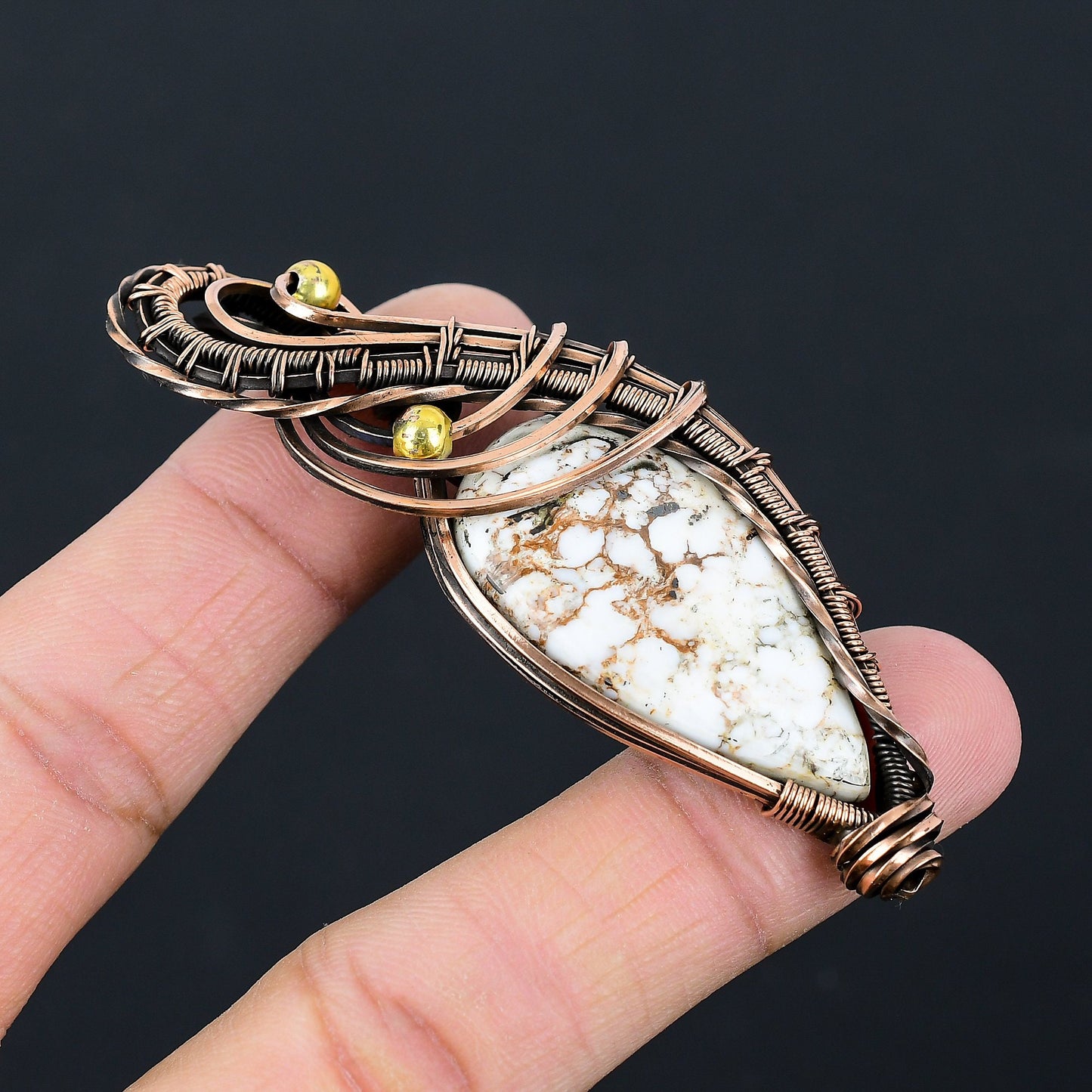 Brown Wild Horse Jasper Gemstone Pendant