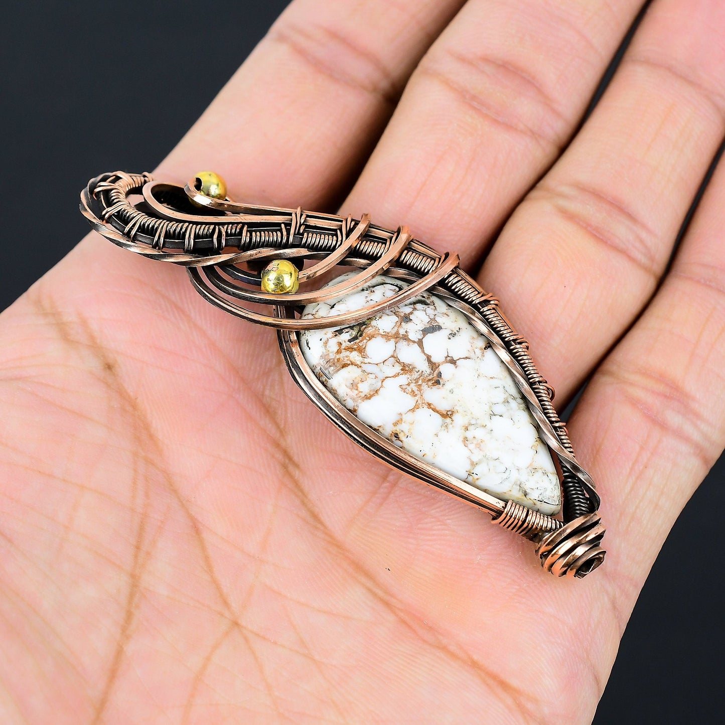Brown Wild Horse Jasper Gemstone Pendant