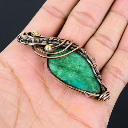 Emerald Green Gemstone Pendant