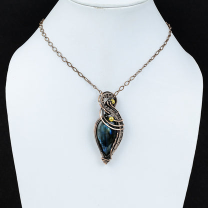 Blue Labradorite Gemstone Pendant