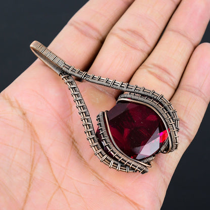 Red Garnet Gemstone Pendant