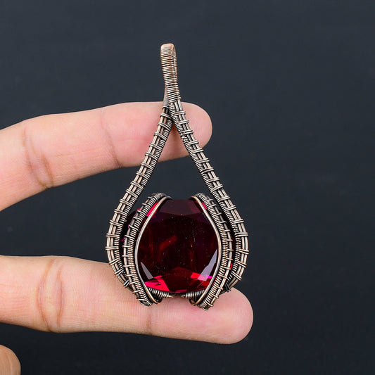 Red Garnet Gemstone Pendant