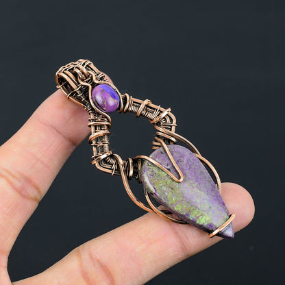 Purple Purpurite Gemstone Pendant