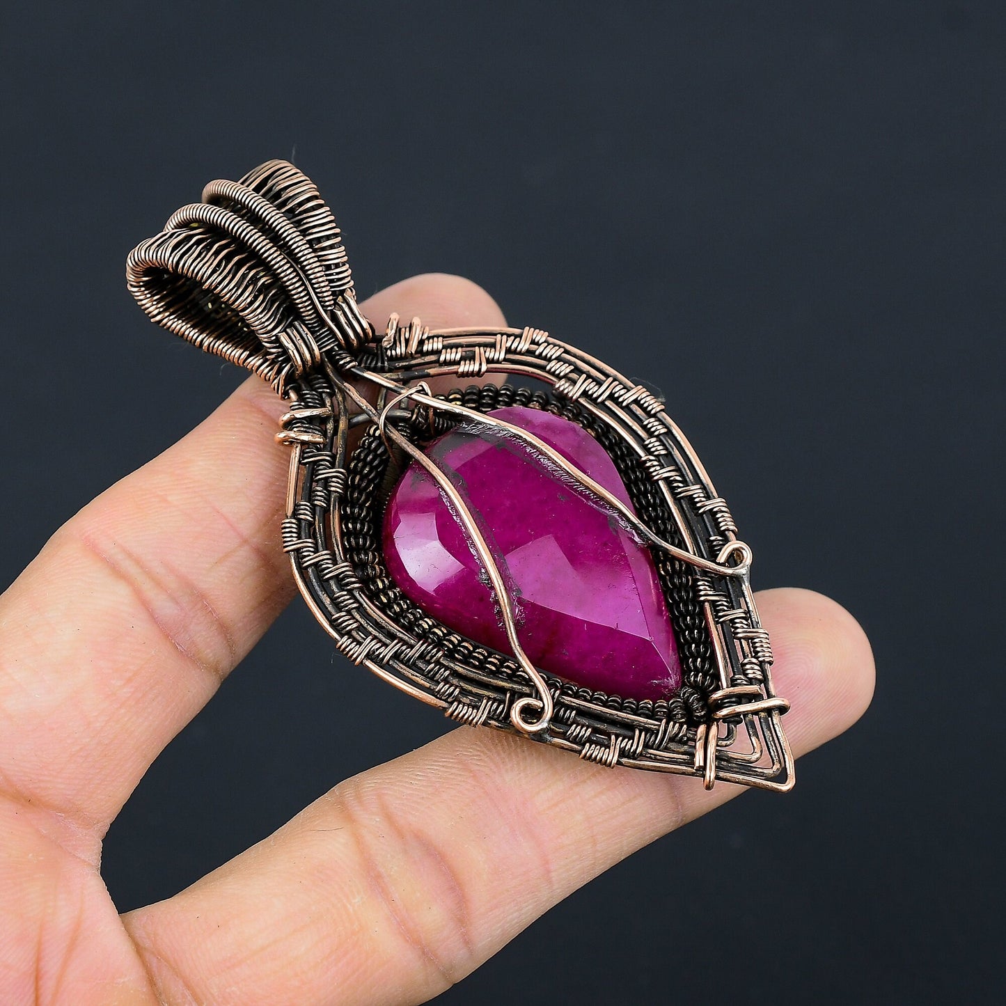 Red Ruby Gemstone Pendant