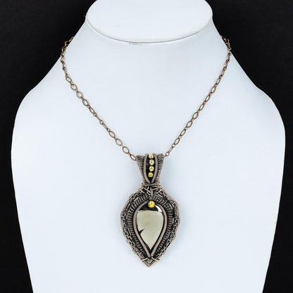 Golden Apache Pyrite Gemstone Pendant
