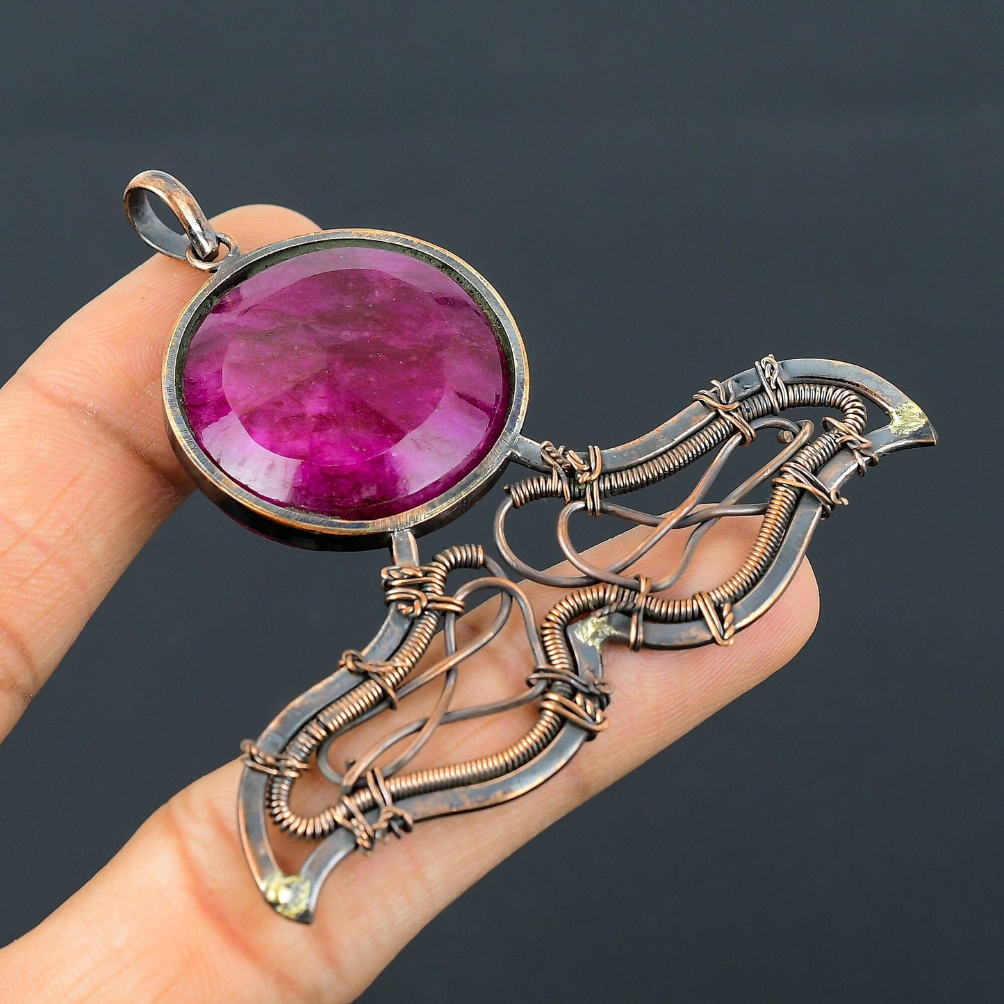 Red Ruby Gemstone Pendant