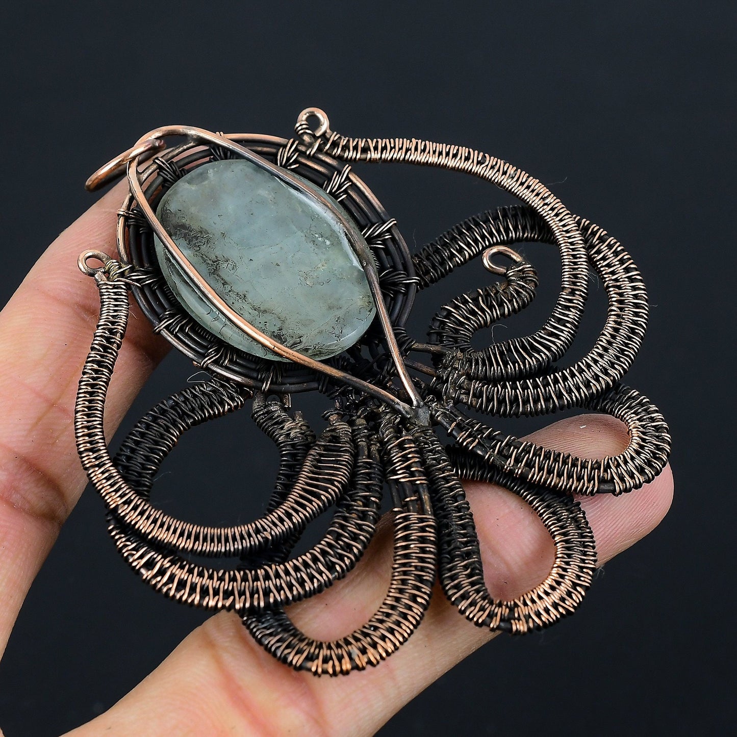 Blue Aquamarine Gemstone Pendant