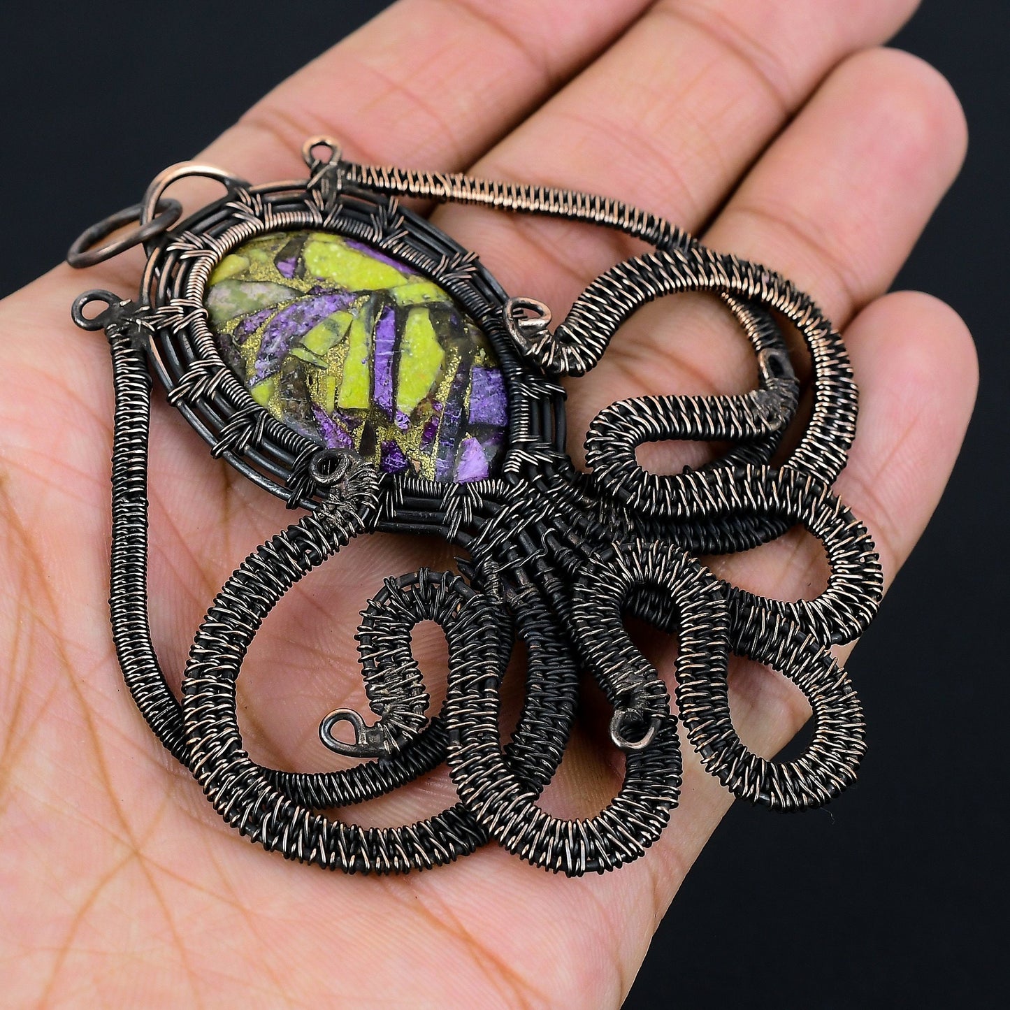 Green Atlantisite Gemstone Pendant