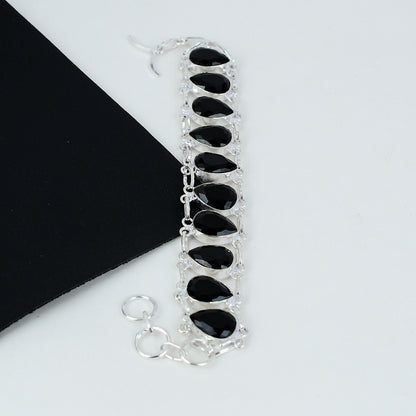 Black Spinel Gemstone Bracelet