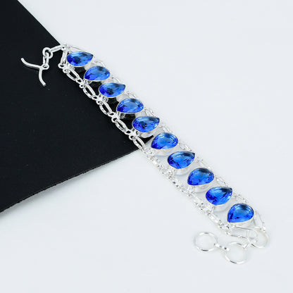 London Blue Topaz Gemstone Bracelet
