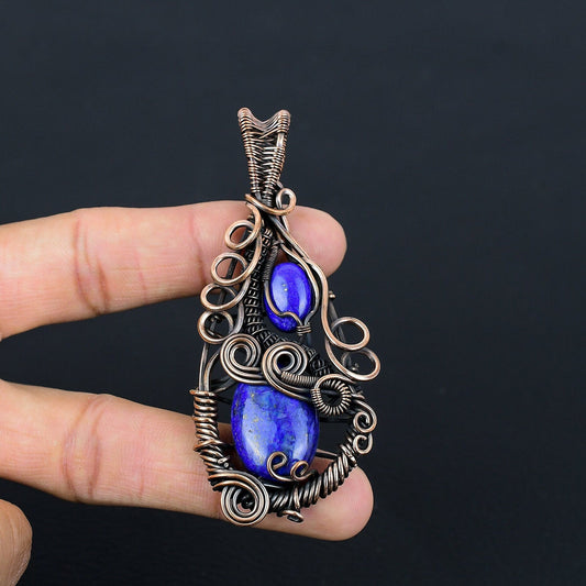 Blue Lapis Lazuli Gemstone Pendant