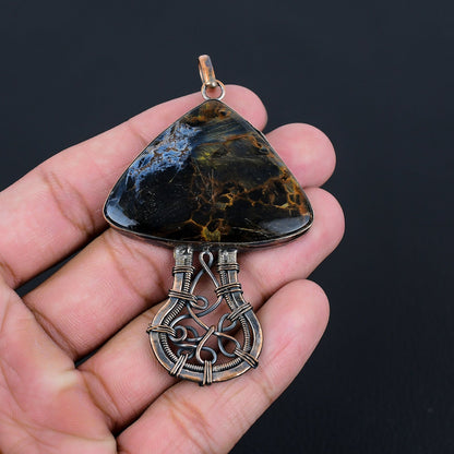 Blue Pietersite Gemstone Pendant