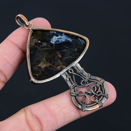 Blue Pietersite Gemstone Pendant