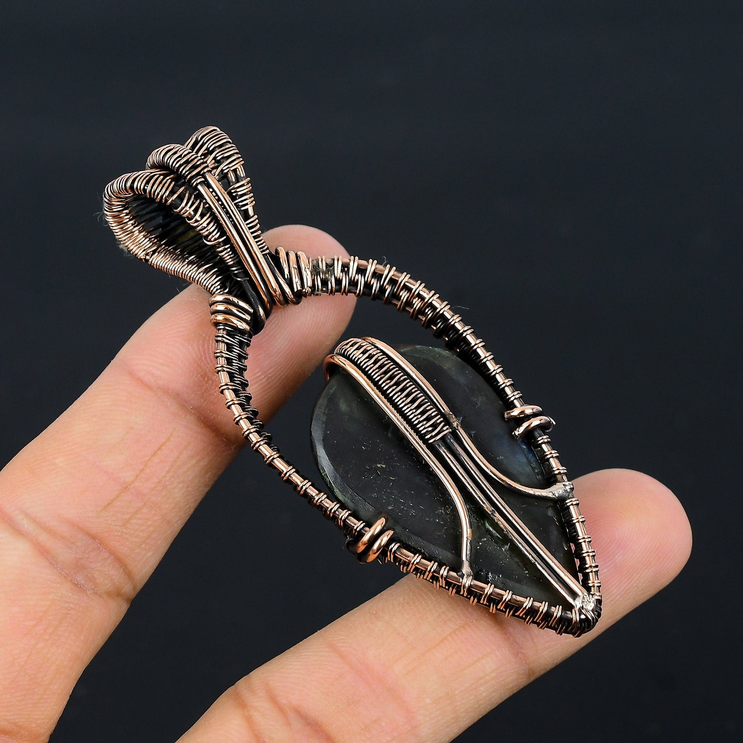 Blue Labradorite Gemstone Pendant