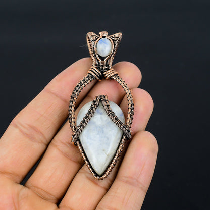 Rainbow Moonstone Gemstone Pendant