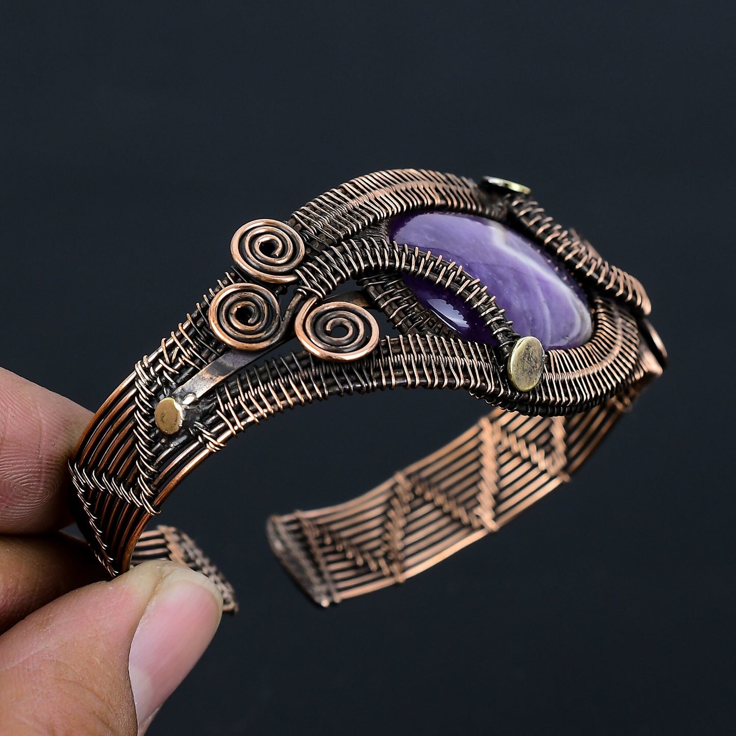 Purple Amethyst Gemstone Bracelet