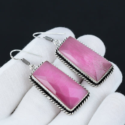 Pink Monalisa Gemstone Earrings