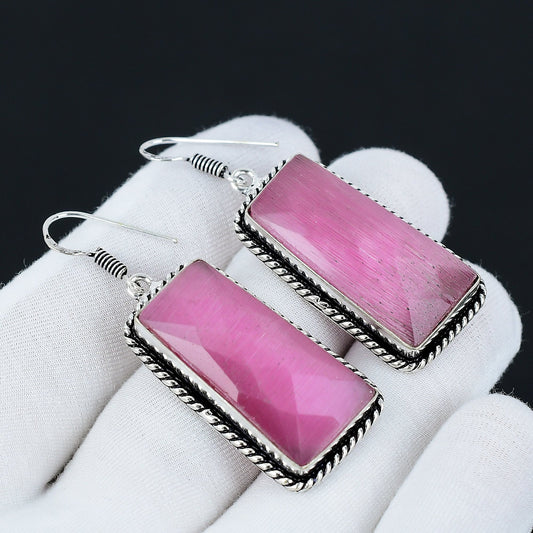 Pink Monalisa Gemstone Earrings