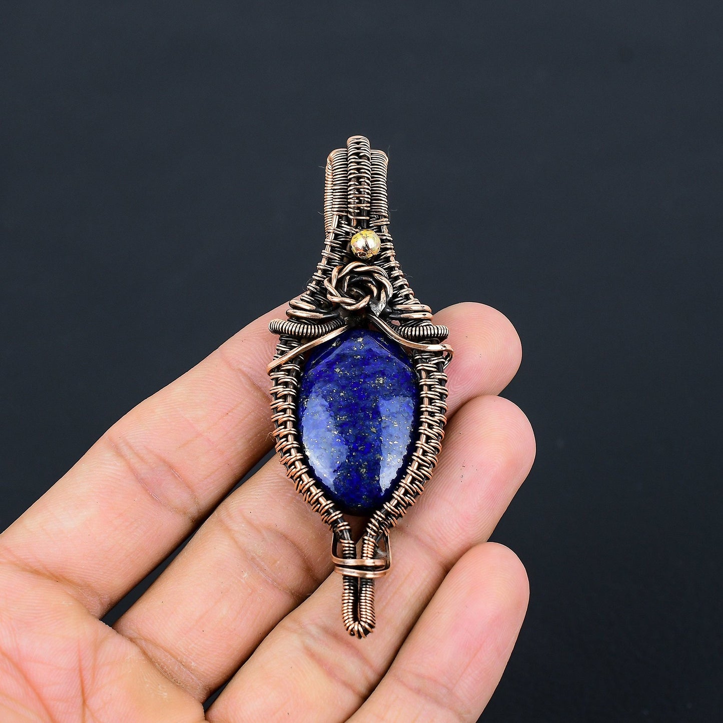 Blue Lapis Lazuli Gemstone Pendant