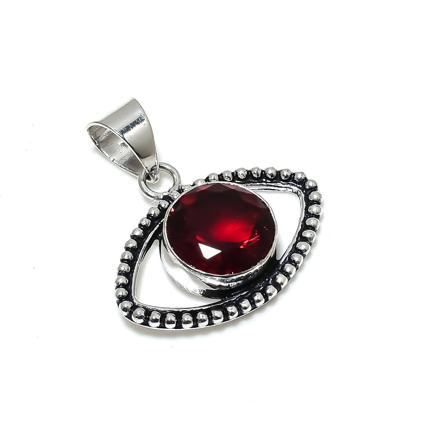 Red Garnet Gemstone Pendant
