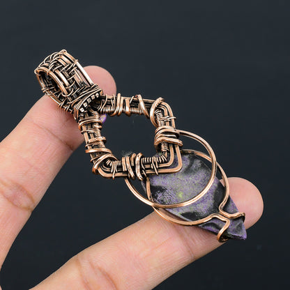 Purple Purpurite Gemstone Pendant
