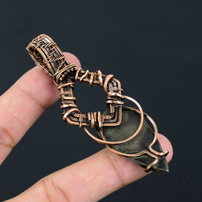 Golden Pyrite Gemstone Pendant