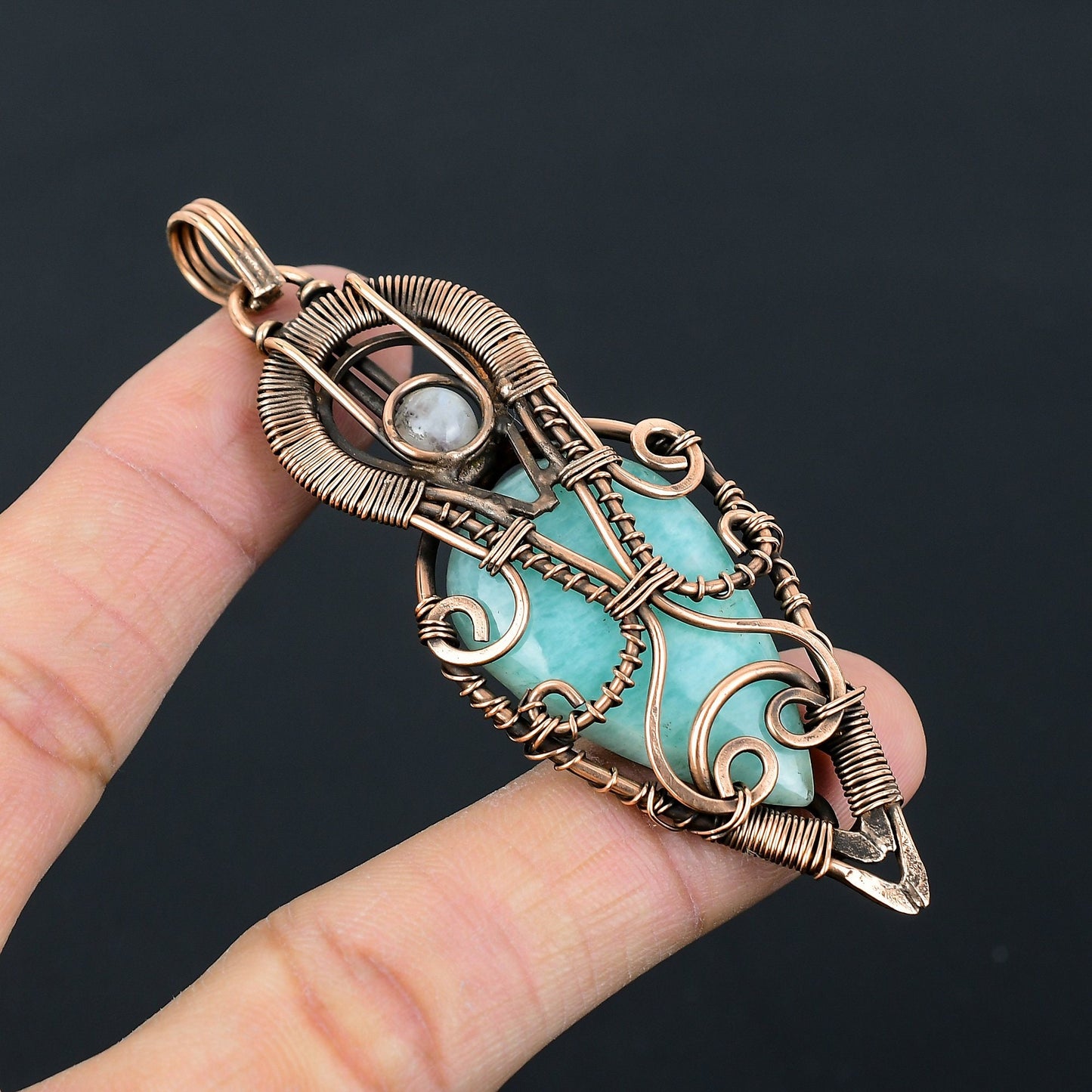 Green Amazonite Gemstone Pendant