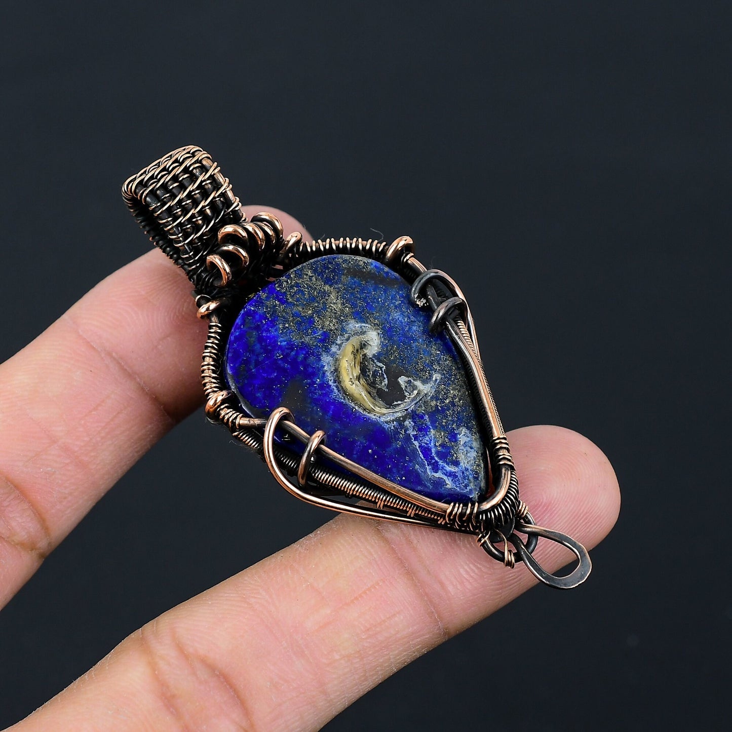 Blue Lapis Lazuli Gemstone Pendant