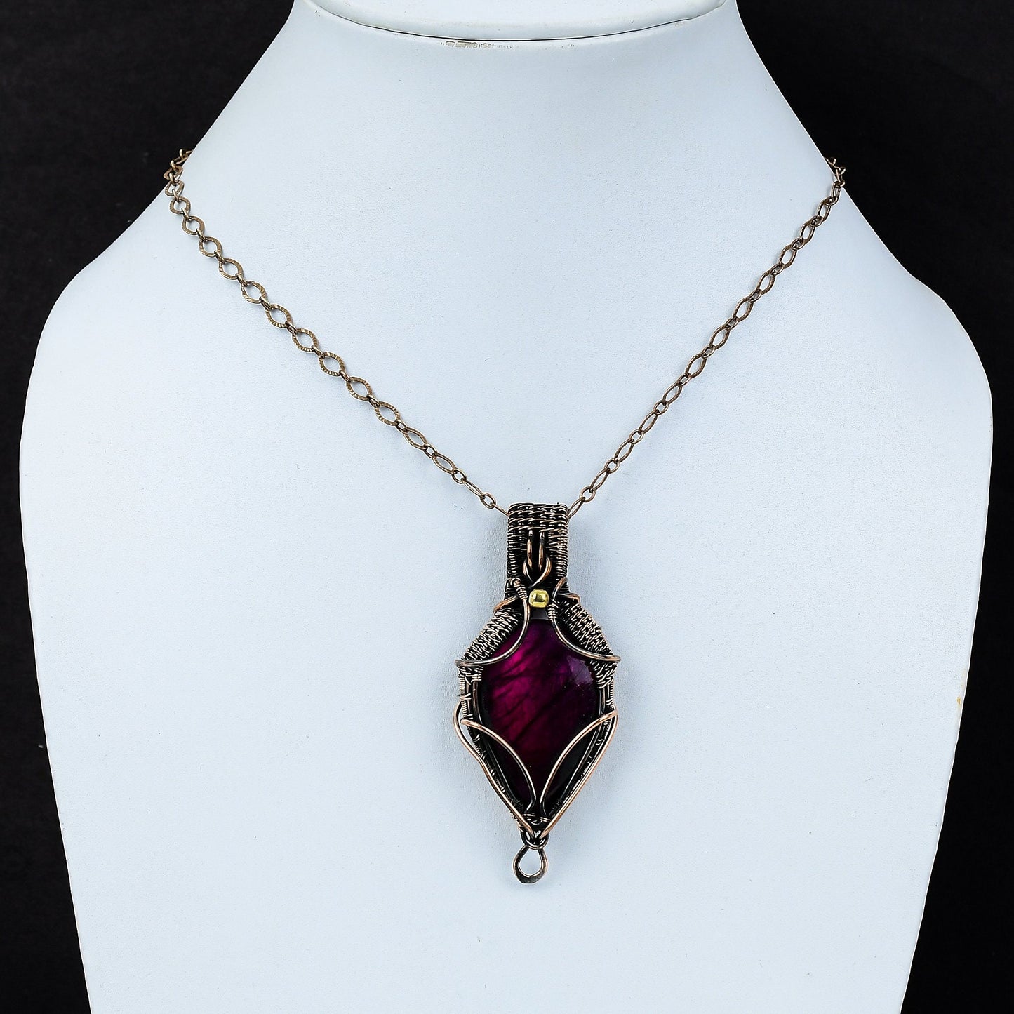 Purple Labradorite Gemstone Pendant