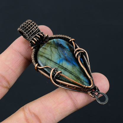Blue Labradorite Gemstone Pendant