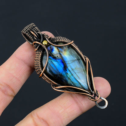 Blue Labradorite Gemstone Pendant