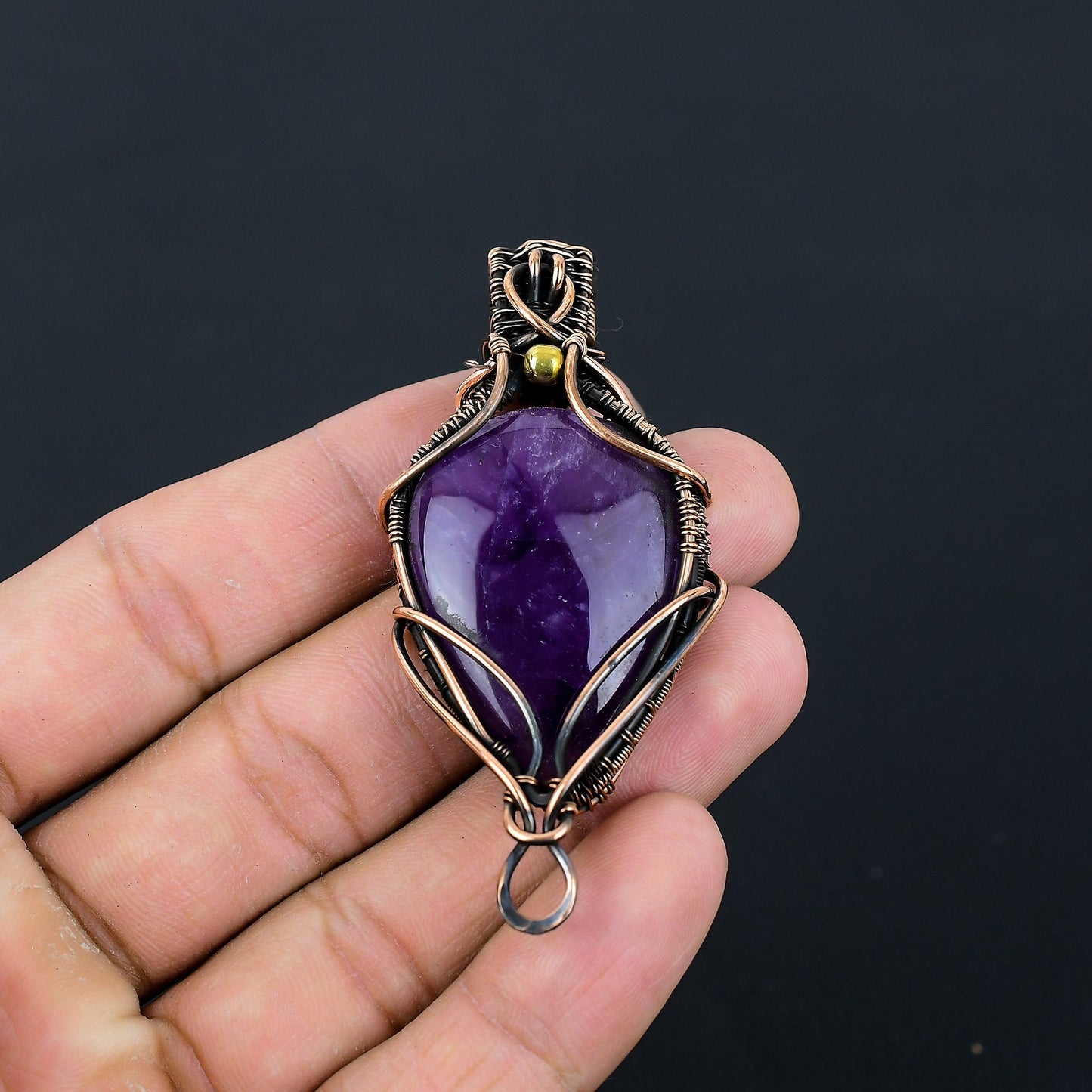 Purple Amethyst Gemstone Pendant