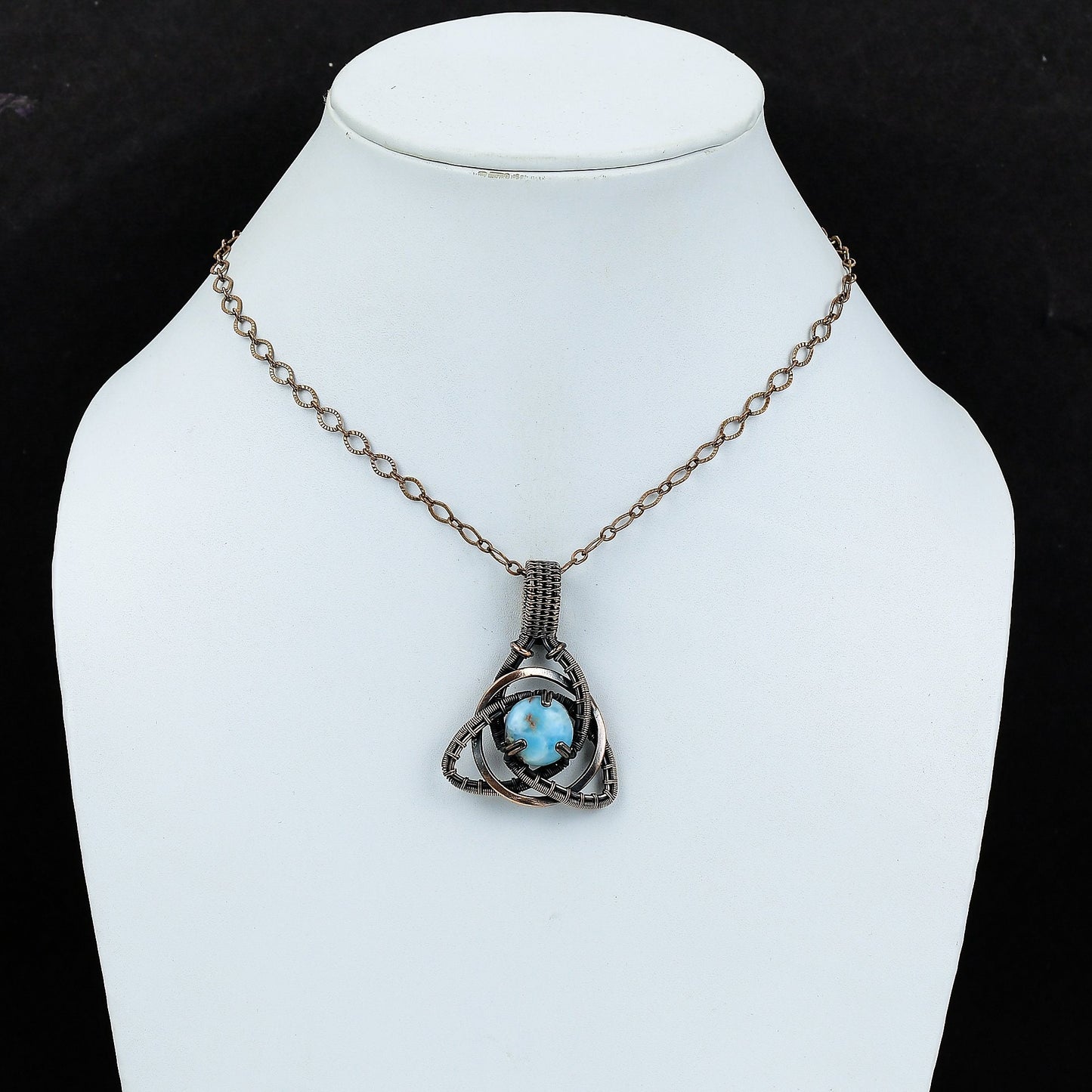 Blue Larimar Gemstone Pendant