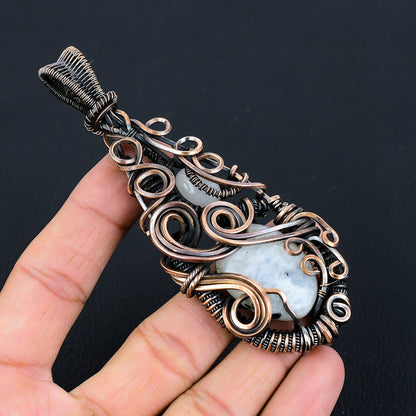 Rainbow Moonstone Gemstone Pendant