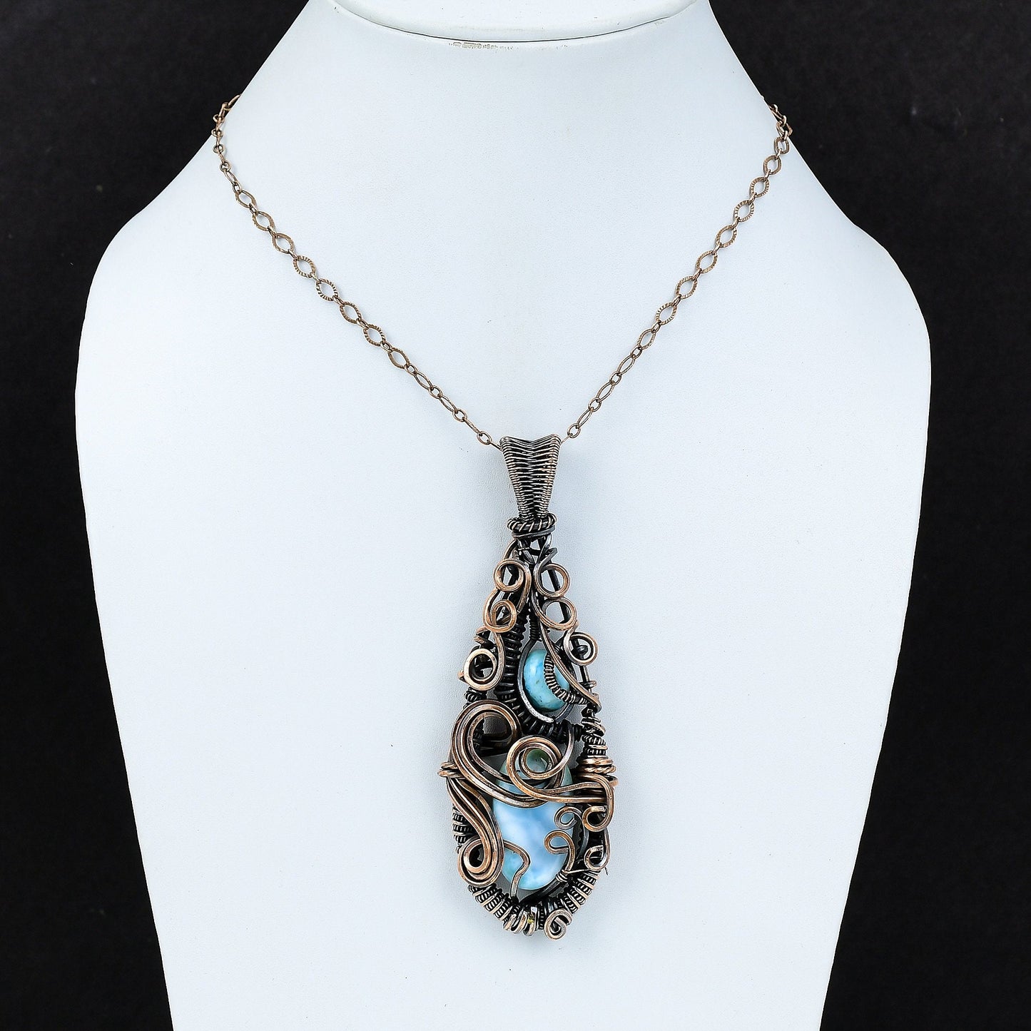 Blue Larimar Gemstone Pendant
