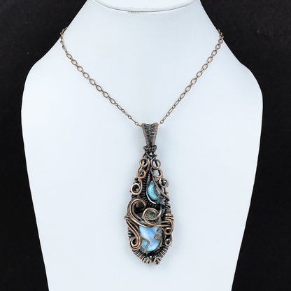 Blue Larimar Gemstone Pendant