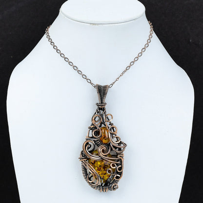 Honey Amber Gemstone Pendant