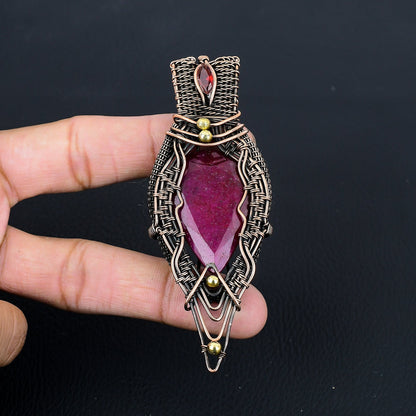 Red Ruby Gemstone Pendant