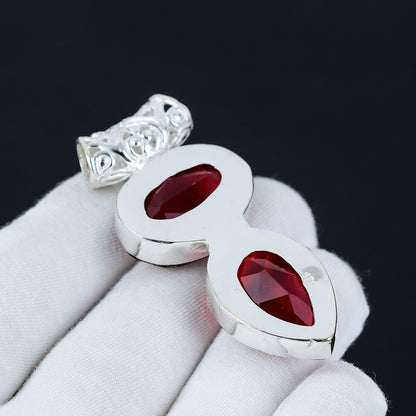 Red Garnet Gemstone Pendant