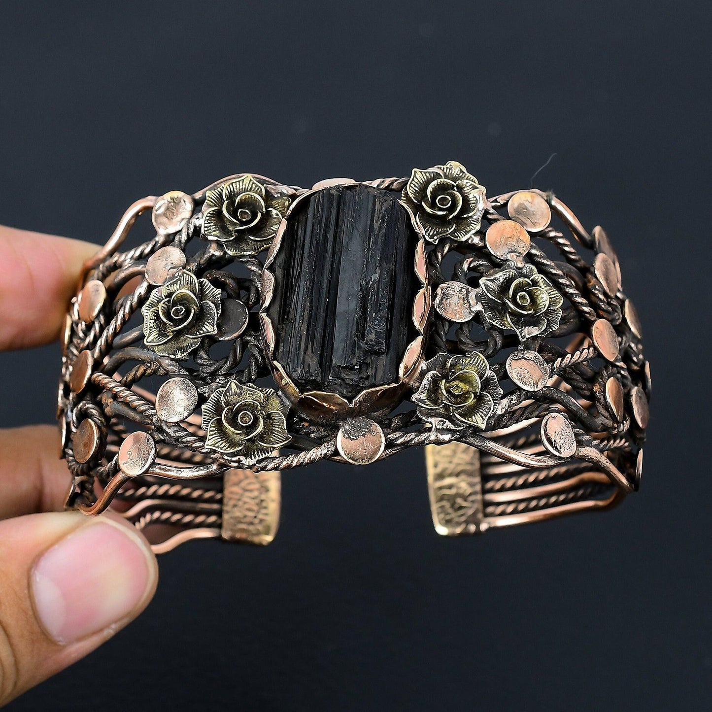 Black Tourmaline Gemstone Bracelet